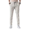 Ice silk pants, men's loose and breathable straight-leg casual pants, summer ultra-thin quick-drying long pants, stretch men's sports pants Item Picture